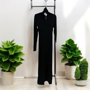 Chic Black Long Sleeve Dress